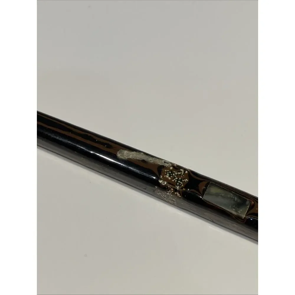 Set of 12 Vintage‎ Lacquer Japanese Hand-Crafted Wood Inlay Decorative Chopstick